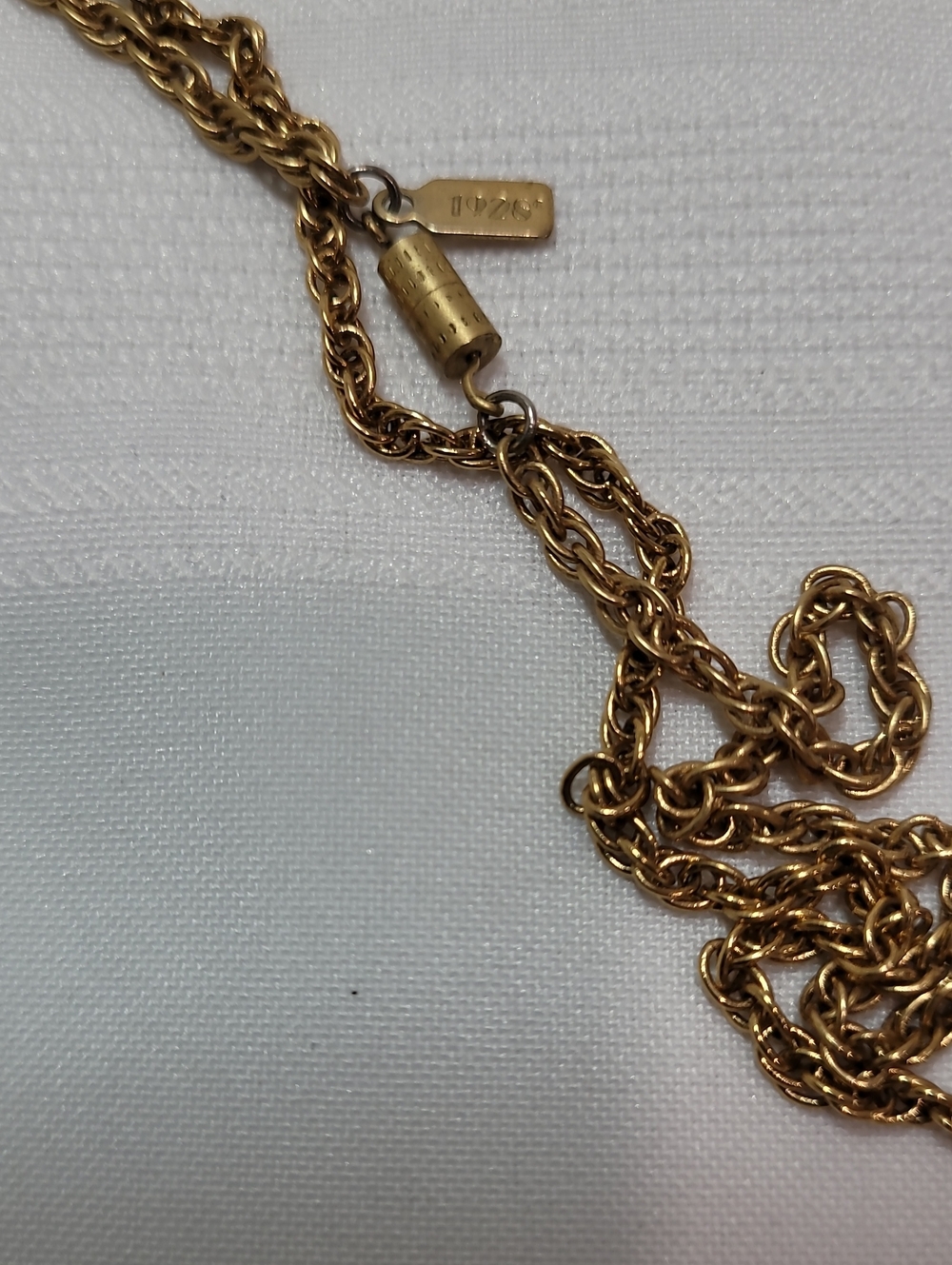 Four Locket Necklace Vintage Repurpised Art - Picture 7 of 8